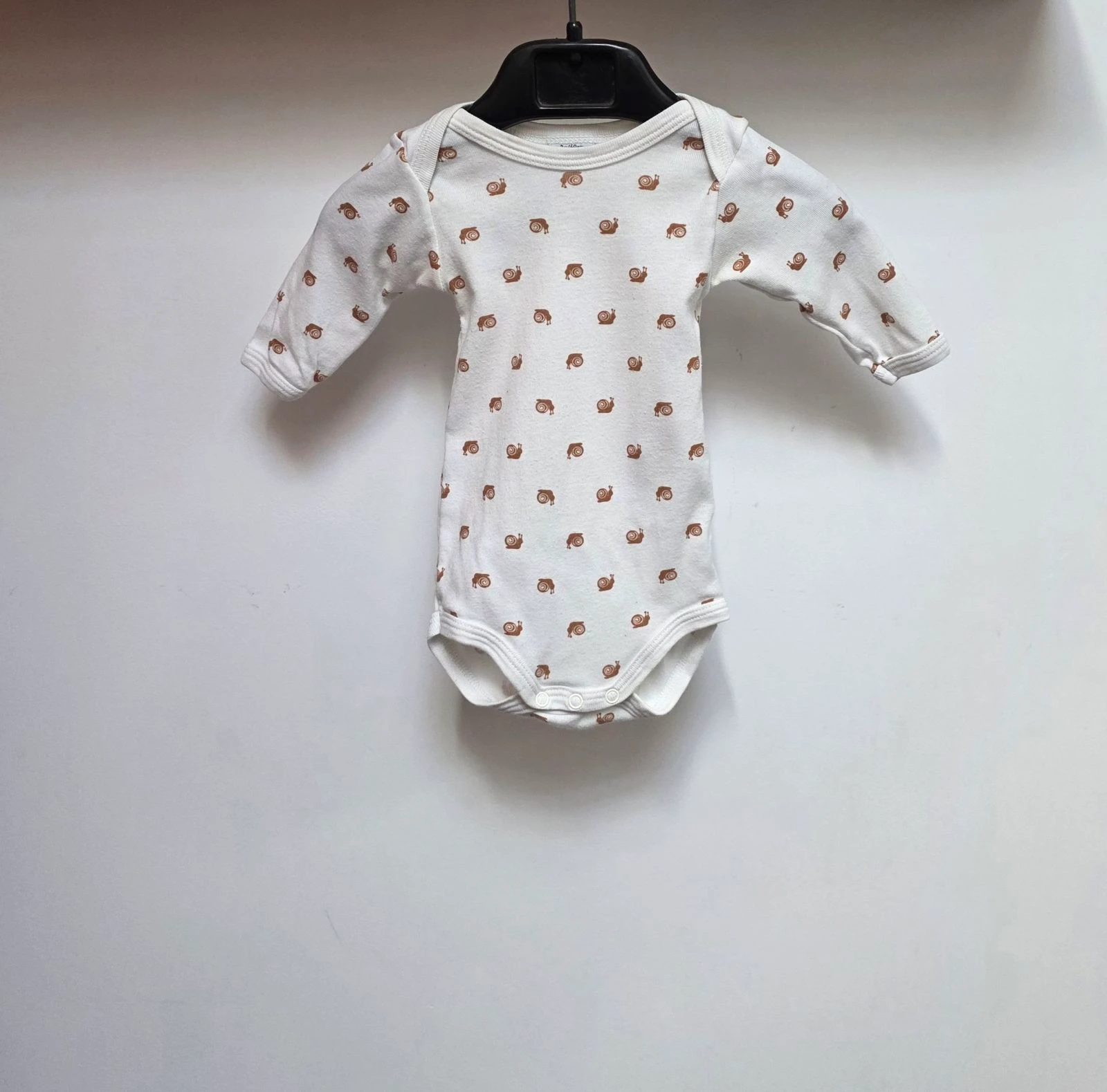 Body manches longues écru imprimé escargots Petit Bateau Taille 3 mois 60 cm